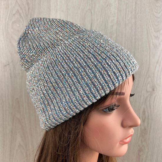 Kallie Wool Mix Knit Beanie Hat Light Grey - Sugarplum Boutique