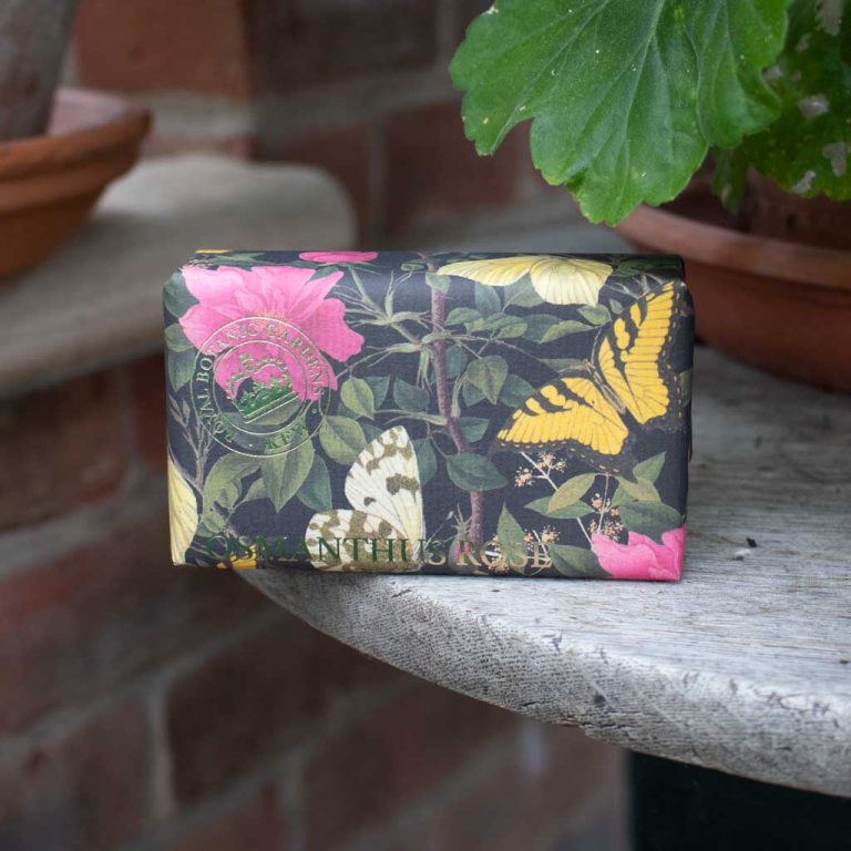 Kew Gardens Soap Bar Paper Wrapped Osmanthus Rose - Sugarplum Boutique