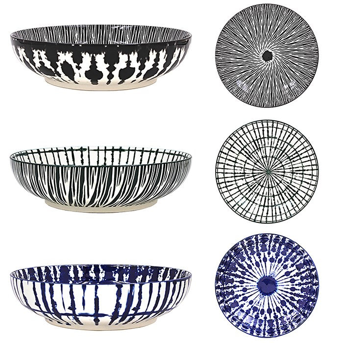 Large Tuscany Amari Ceramic Deco Bowl  - Sugarplum Boutique