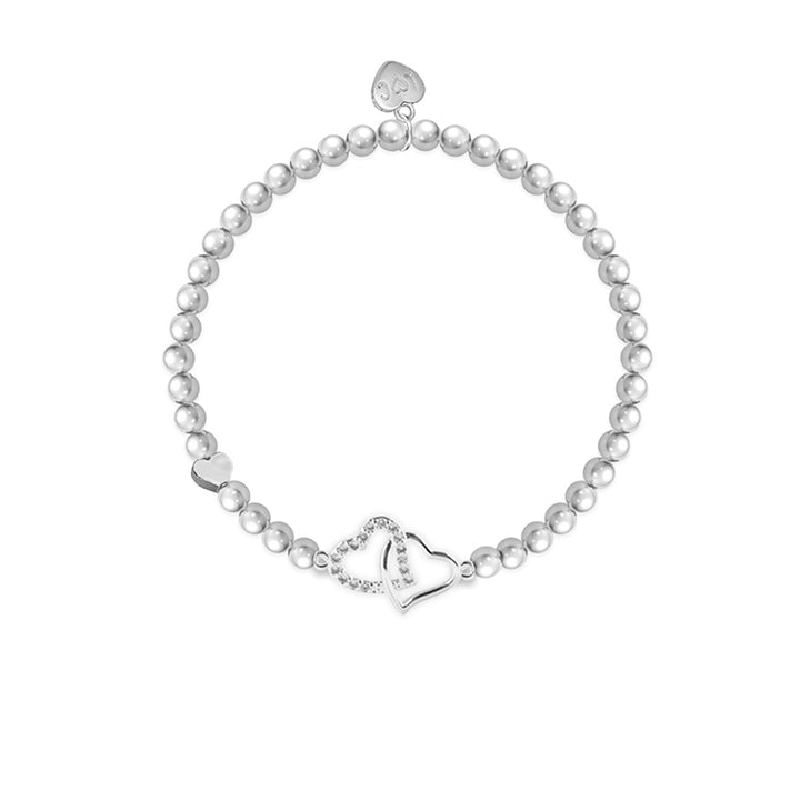Life Charms Beautiful Friend Silver Plated Stretch Bracelet - Sugarplum Boutique