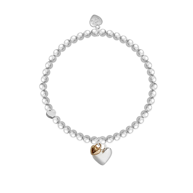 Life Charms Mum Silver Plated Stretch Bracelet - Sugarplum Boutique