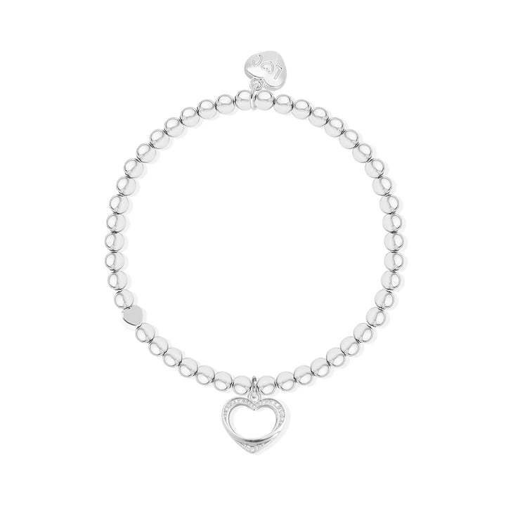 Life Charms True Friends Silver Plated Stretch Bracelet - Sugarplum Boutique