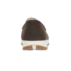 Lima Suede Leather Chocolate Brown Slip On Loafers - Sugarplum Boutique