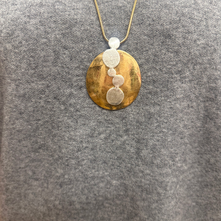 Linnie Matt Gold &amp; Silver Long Necklace - Sugarplum Boutique