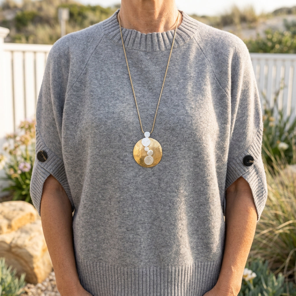 Linnie Matt Gold & Silver Long Necklace - Sugarplum Boutique