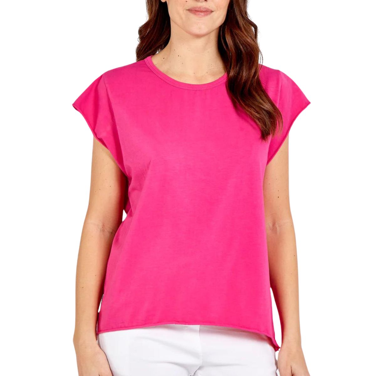 cerise pink t shirt