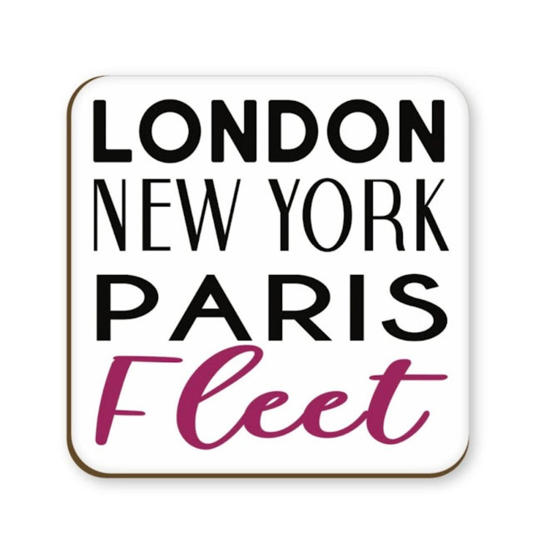 London New York Paris Fleet Coaster - Sugarplum Boutique