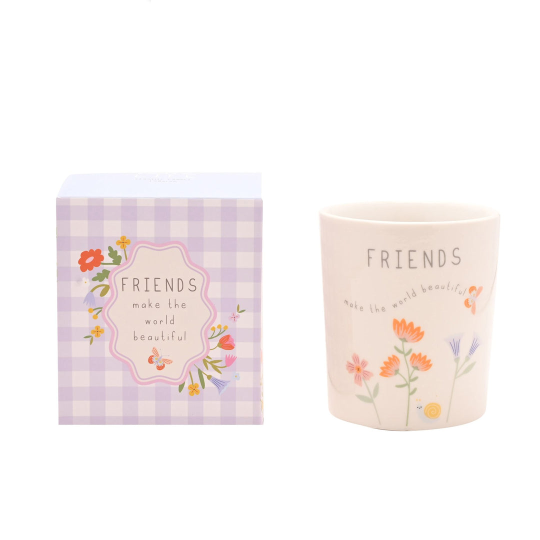 Love Life Friends Ceramic Candle - Sugarplum Boutique