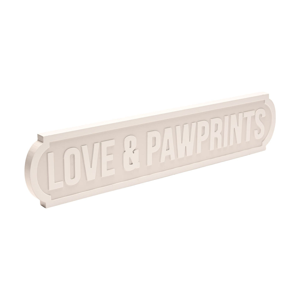 Love & Pawprints Sign - Sugarplum Boutique