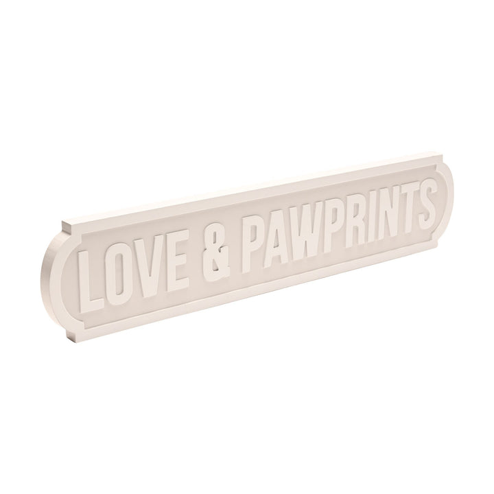 Love &amp; Pawprints Sign - Sugarplum Boutique