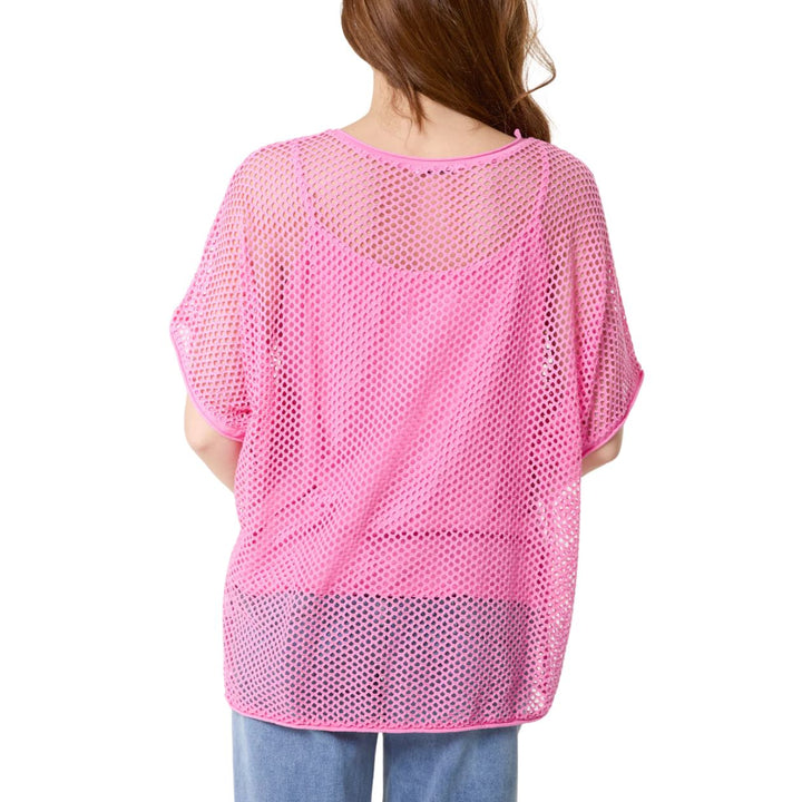 Made In Italy Lindy Cotton Two Piece Top Set Bubblegum Pink - Sugarplum Boutique