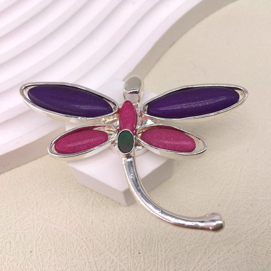 Magnetic Butterfly Scarf Brooch Purple Pink - Sugarplum Boutique
