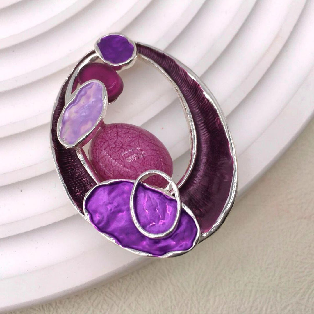 Magnetic Oval Shapes  Scarf Brooch - Sugarplum Boutique