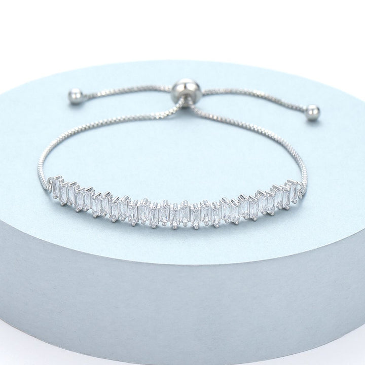 Mariah Diamante Bracelet White - Sugarplum Boutique