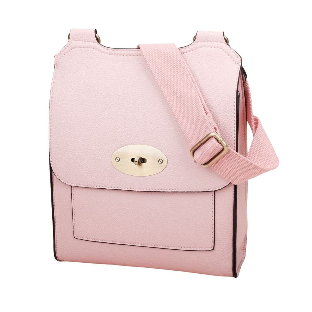 Messenger Cross Body Bag Pink - Sugarplum Boutique