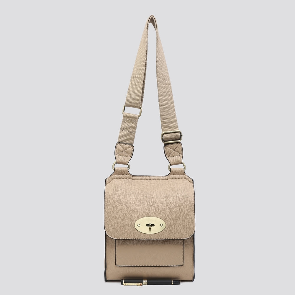 Messenger Stone Faux Leather Cross Body Bag - Sugarplum Boutique