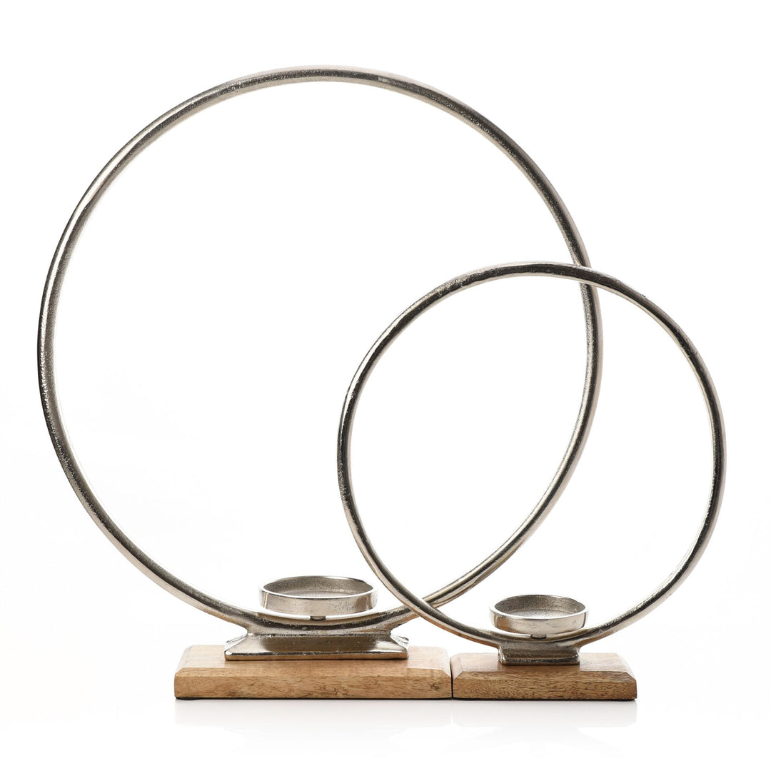 Metal Hoop Candle Holder 40cm - Sugarplum Boutique