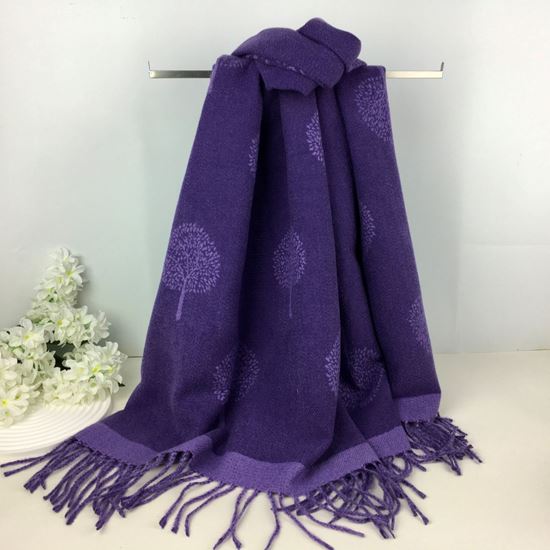 Mollie Mulberry Tree Winter Scarf Purple - Sugarplum Boutique