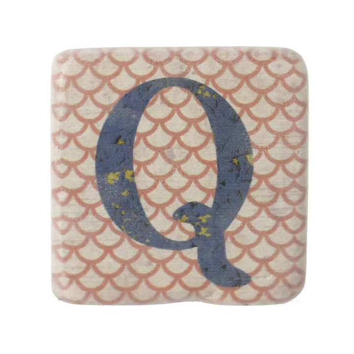 Letter Coaster Q - Sugarplum Boutique