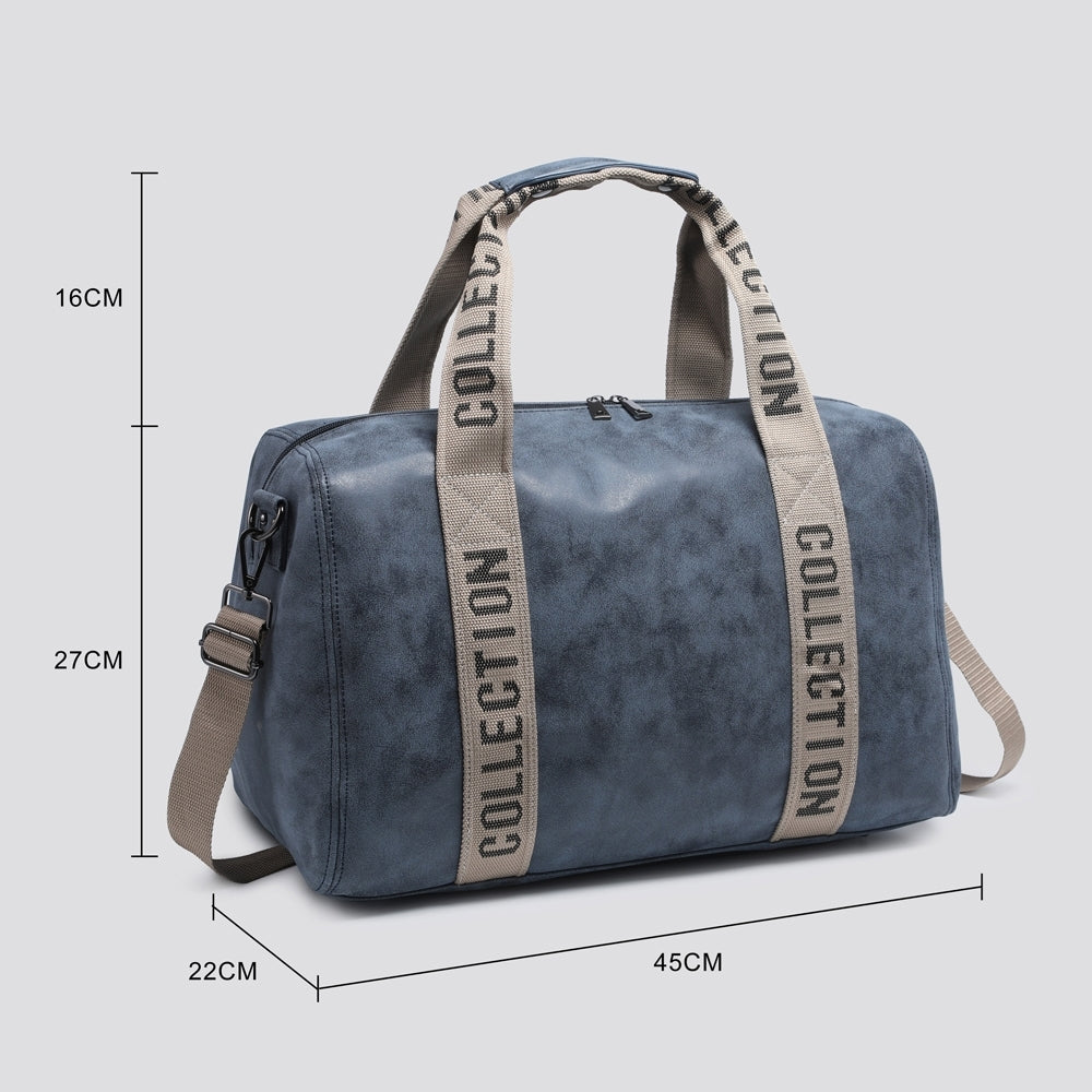 Oakland Faux Leather Overnight Holdall - Sugarplum Boutique