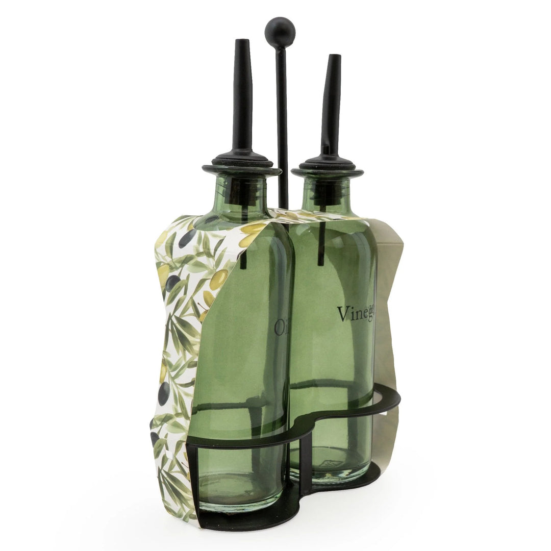 Oil & Vinegar Glass Bottle Set - Sugarplum Boutique