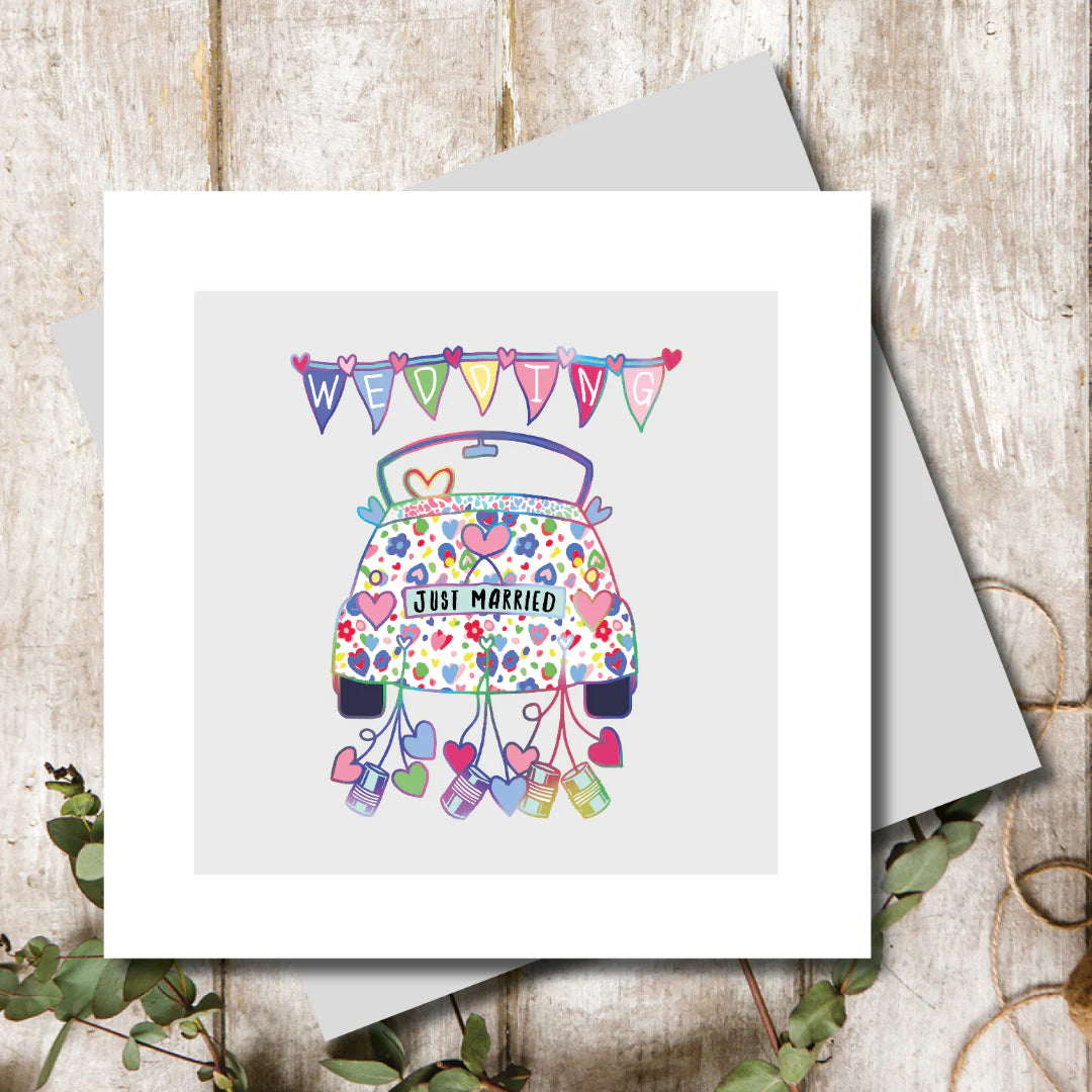 Just Married Greeting Card - Sugarplum Boutique