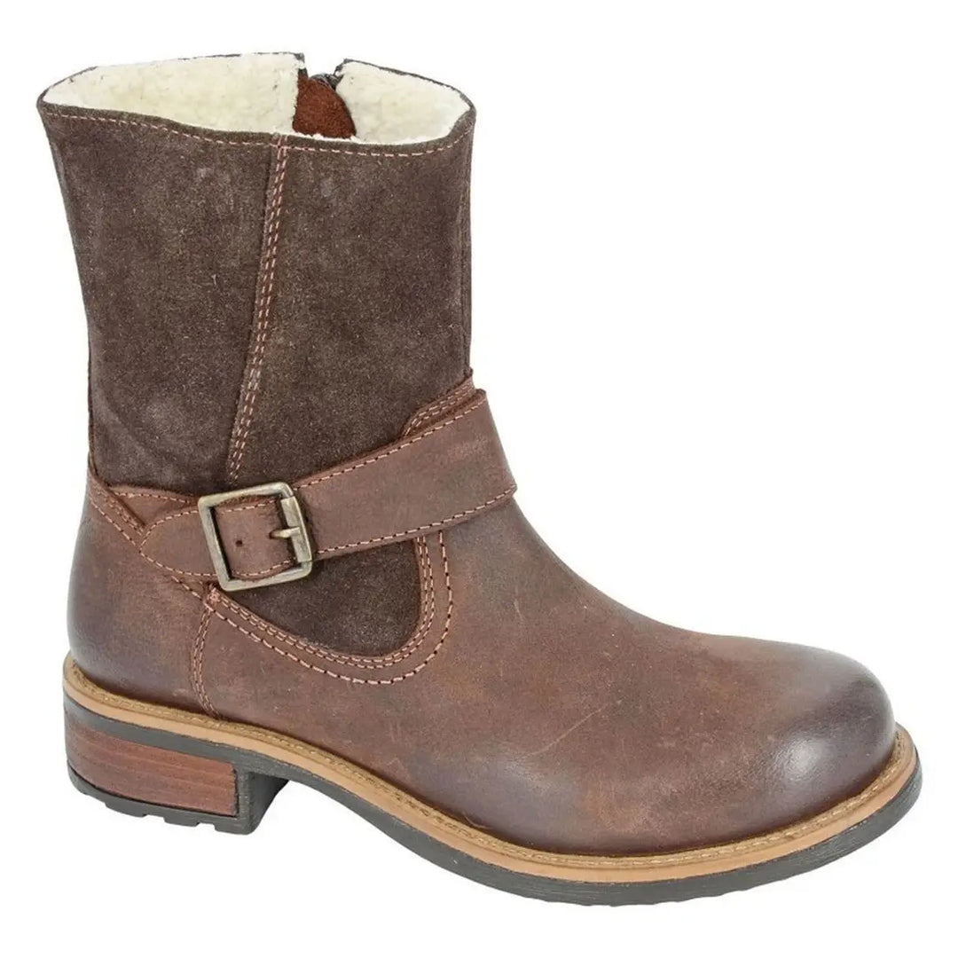 Pedra Brown Suede Ankle Boot - Sugarplum Boutique