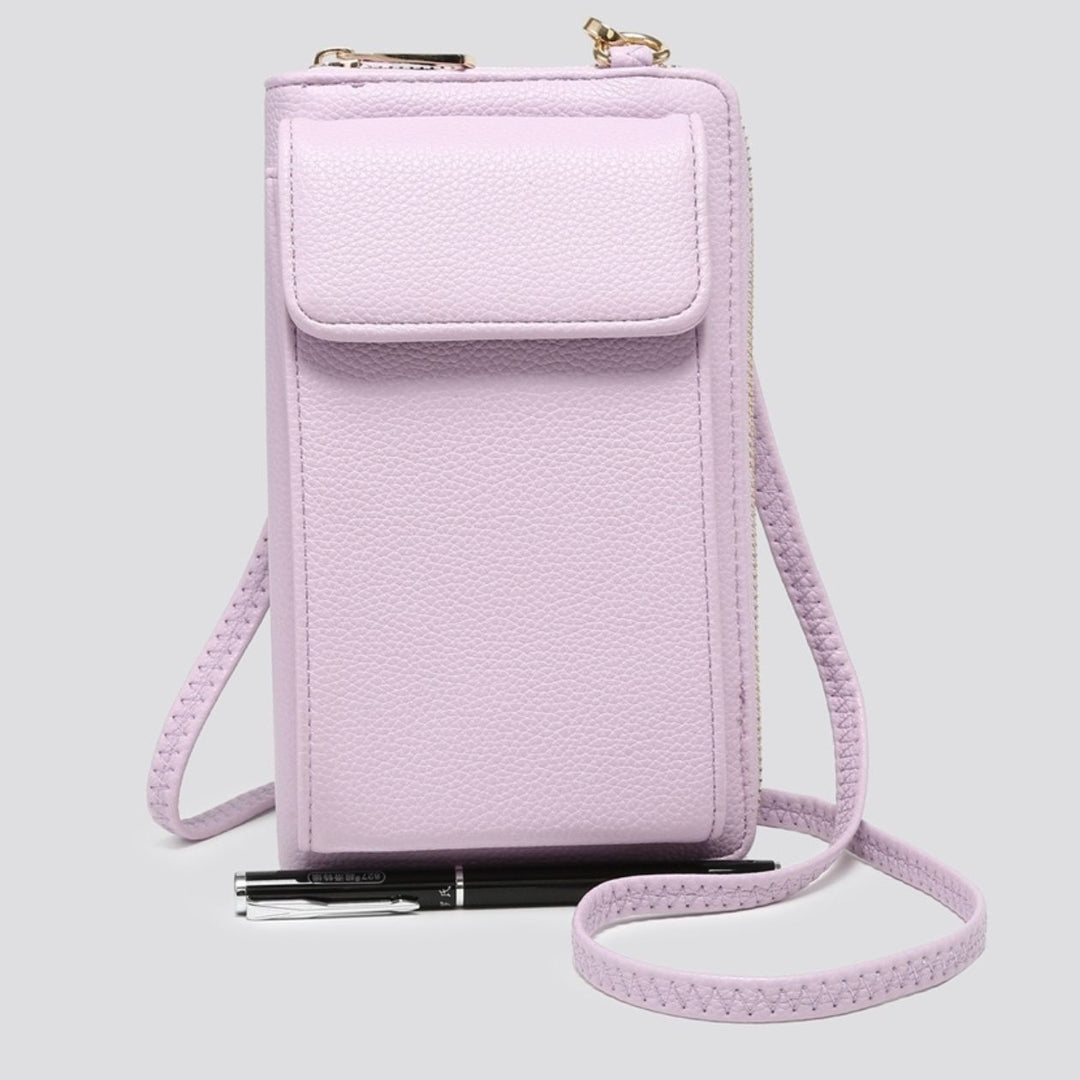Phone Faux Leather Lavender Cross Body Bag - Sugarplum Boutique