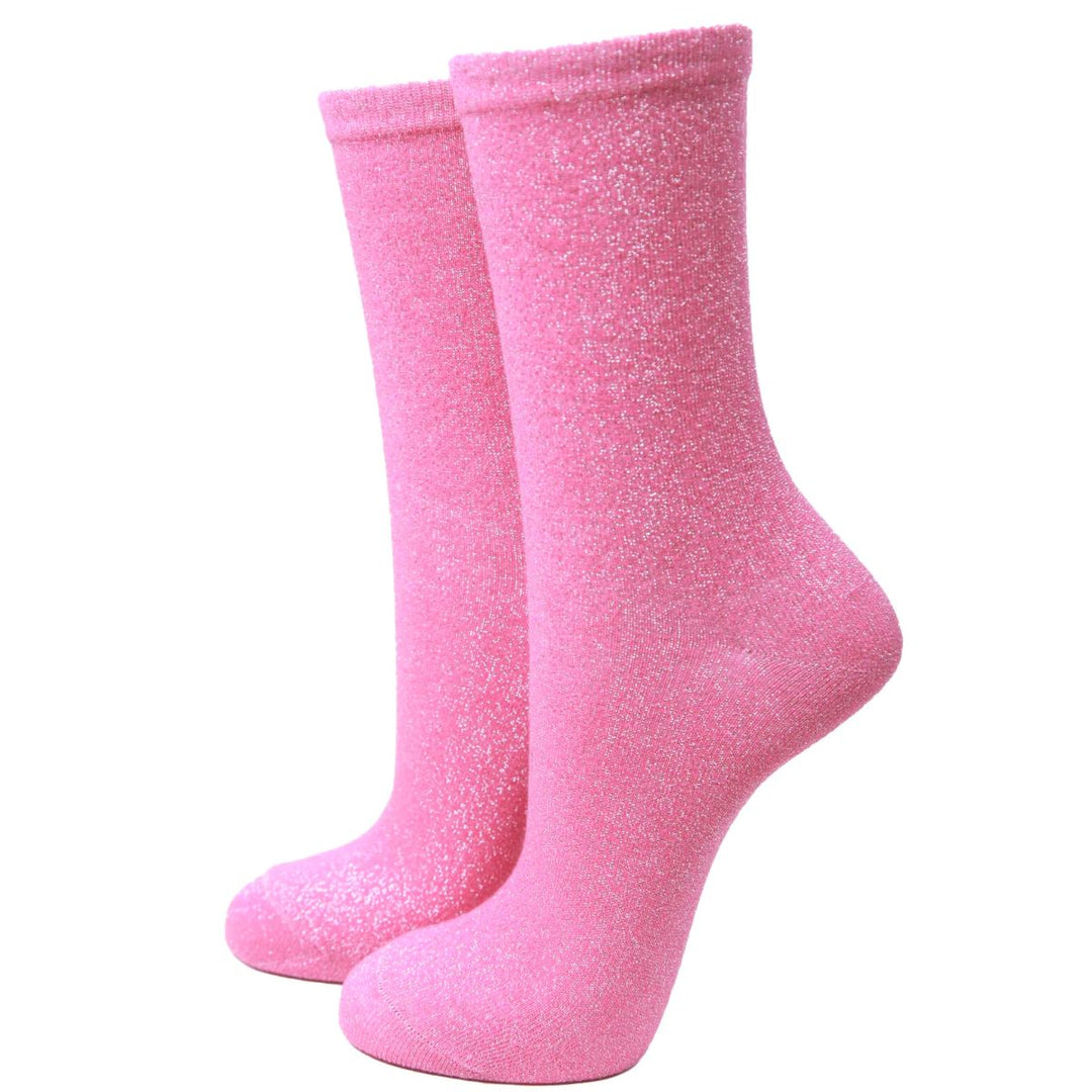 Pink All Over Glitter Socks -  Sugarplum Boutique