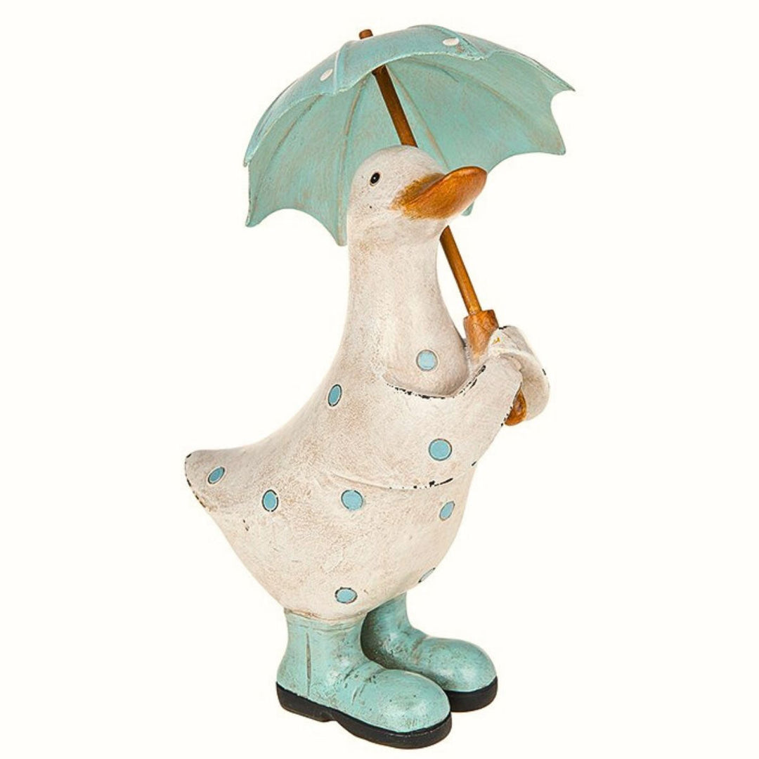 Polka Dot Brolly Duck Blue - Sugarplum Boutique
