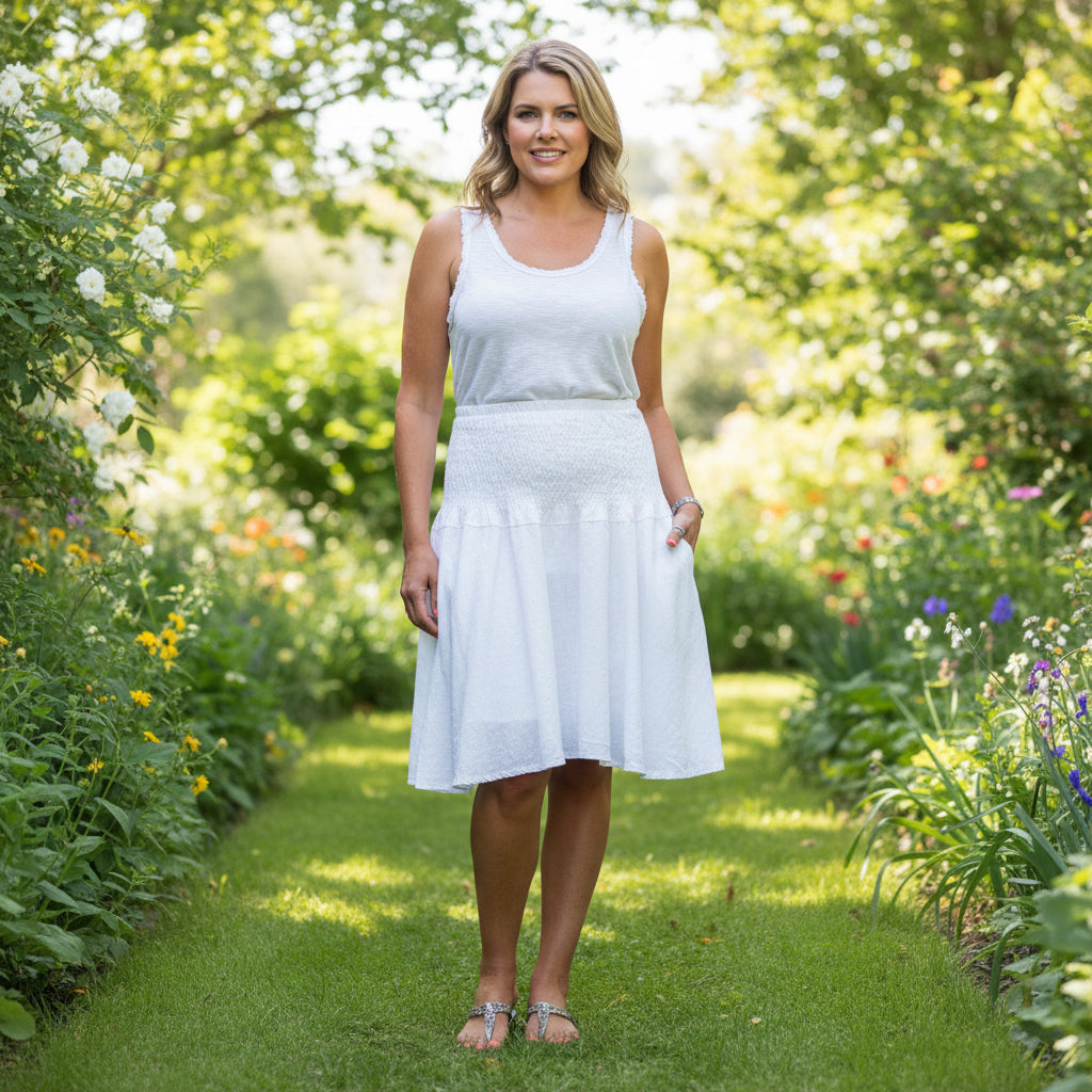 Poppy Wide Leg White Linen Shorts - Sugarplum Boutique
