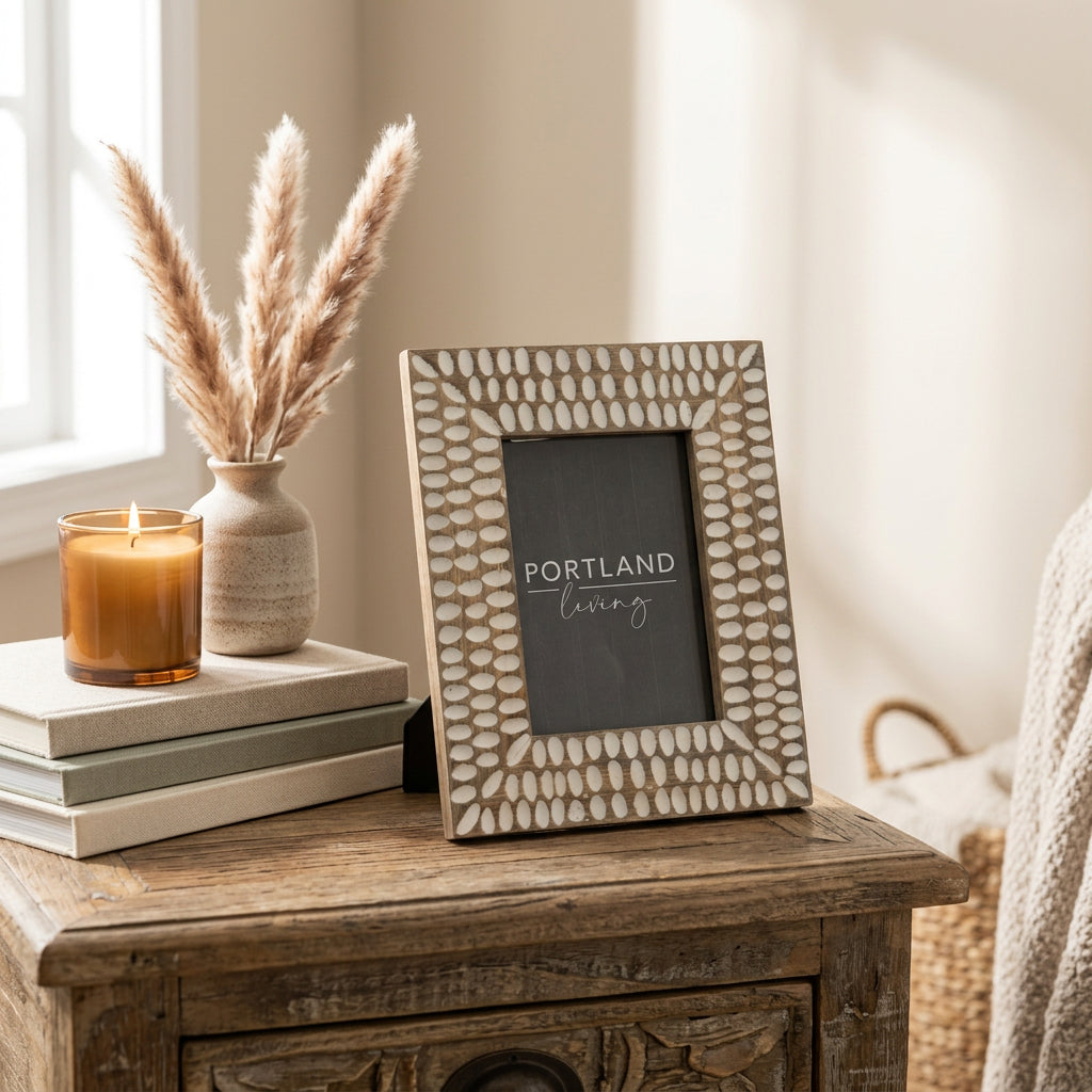Portland Wooden Photo Frame 6 x 4 - Sugarplum Boutique