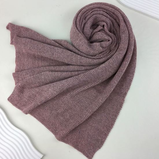 Pru Plain Knitted Glitter Vintage Pink Winter Scarf - Sugarplum Boutique
