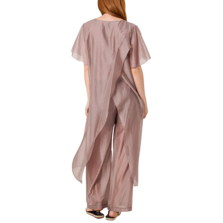 Quinn Two Piece Matching Top Trousers Co-Ord Set Mocha Brown - Sugarplum Boutique