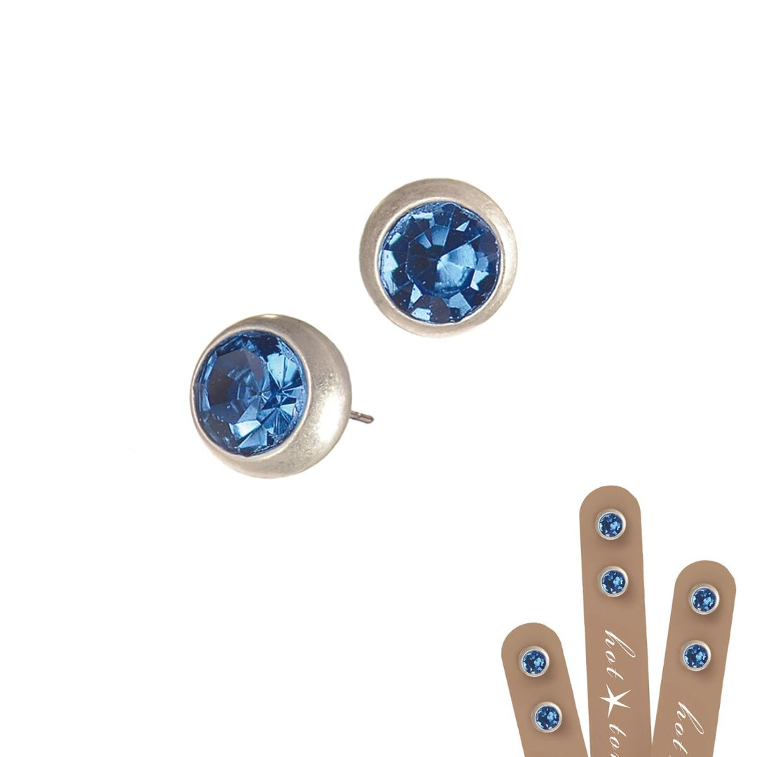 Sally Stud Earring Blue- Sugarplum Boutique