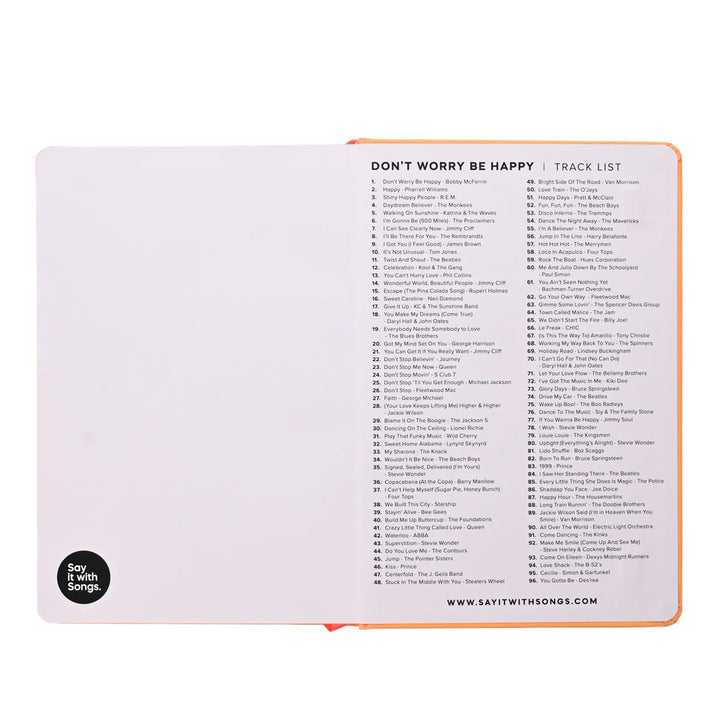 Say It With Songs A5 Hardback Notebook 96 Pages - Don&