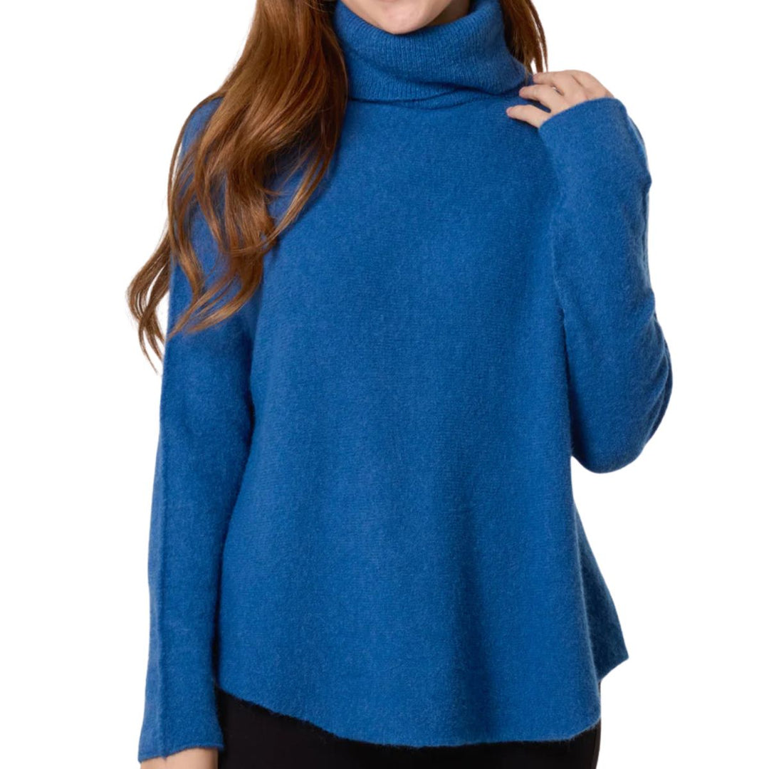 Scottie Roll Neck Soft Touch Jumper Teal Green - Sugarplum  Boutique