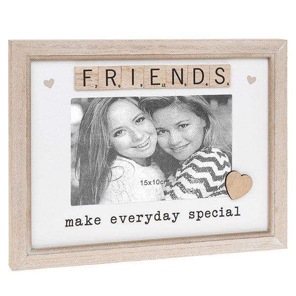 Scrabble Friends Sentiments Photo Frame 6x4 - Sugarplum Boutique