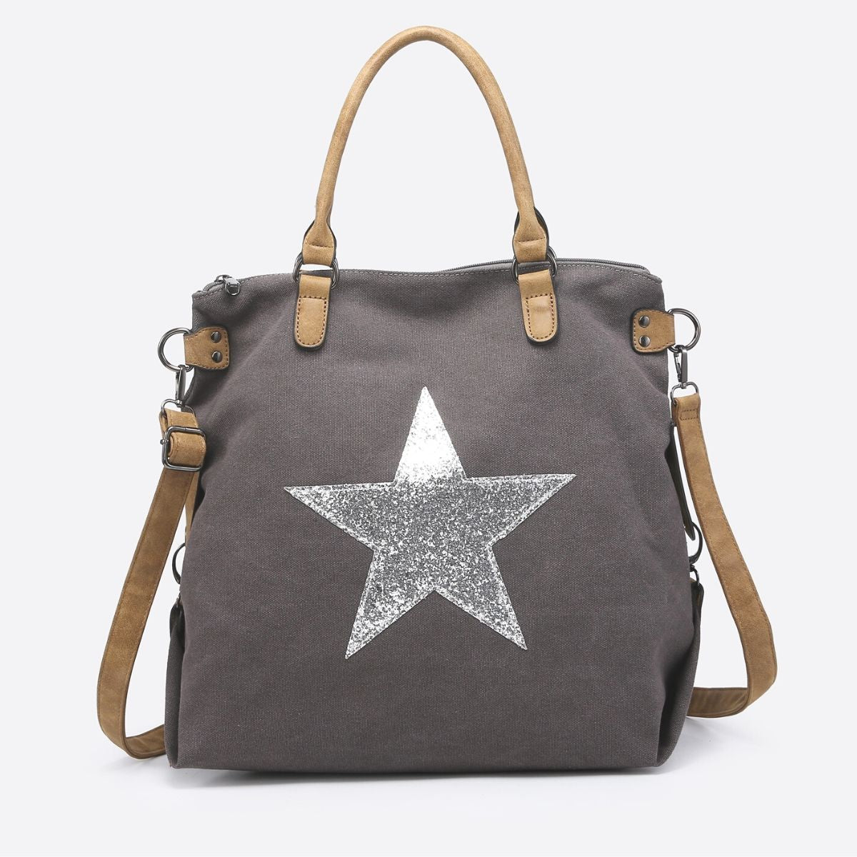 Sequin Star Large Tote Bag Sugarplum Boutique Sugarplum