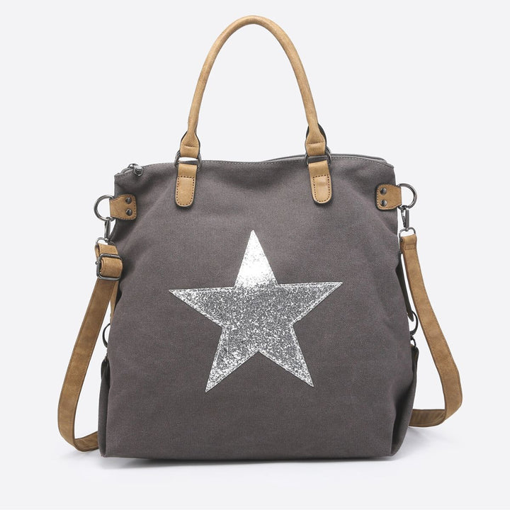 Sequin Star Large Tote Bag