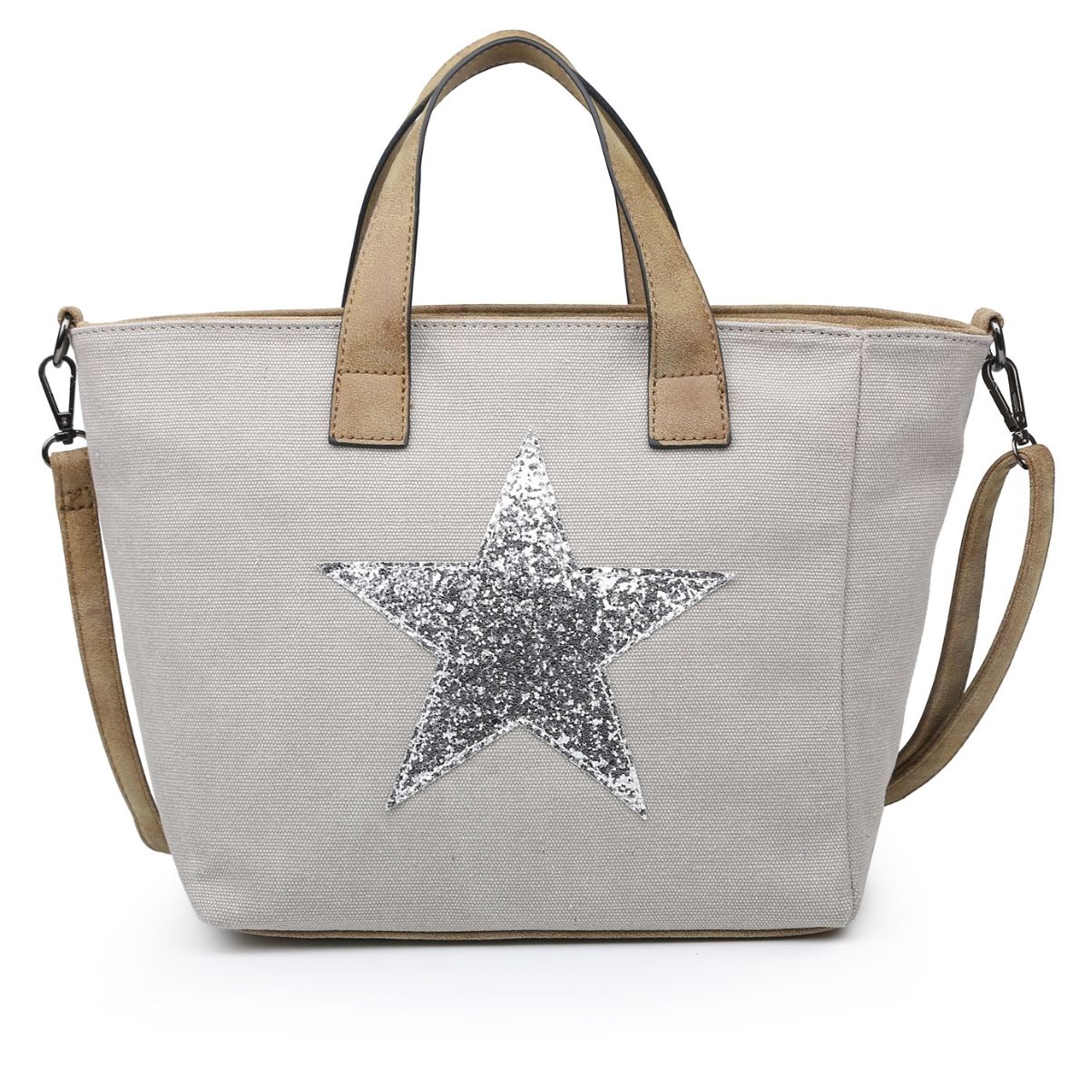 Sequin Star Double Handle Handbag Sugarplum Boutique Sugarplum