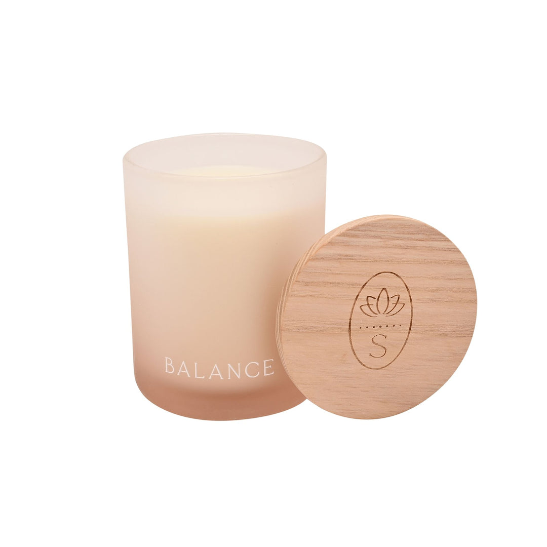 Serenity Balance Candle Pink Pepper, Geranium & Amber - Sugarplum Boutique