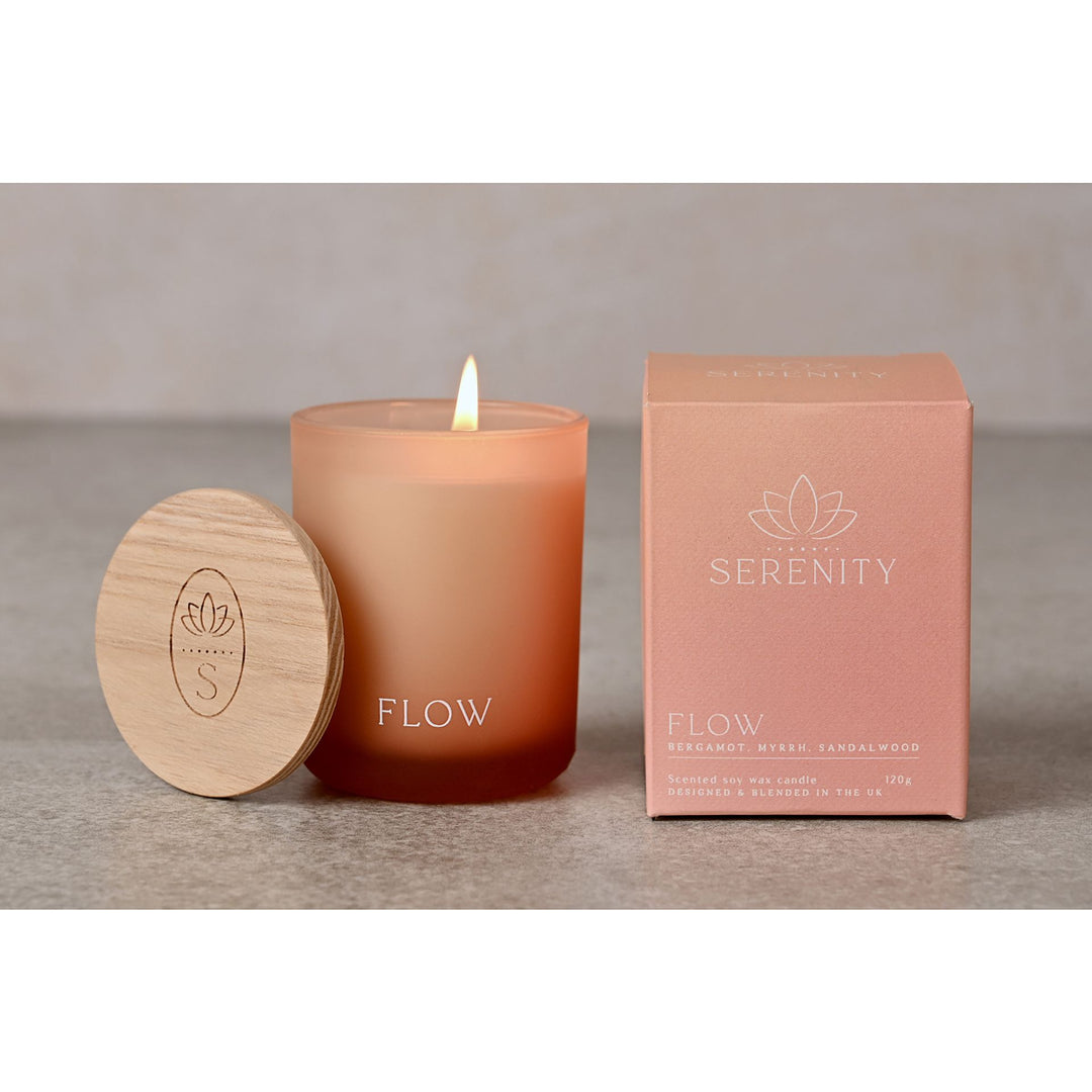 Serenity Flow Candle Bergamot Myrrh & Sandalwood - Sugarplum Boutique
