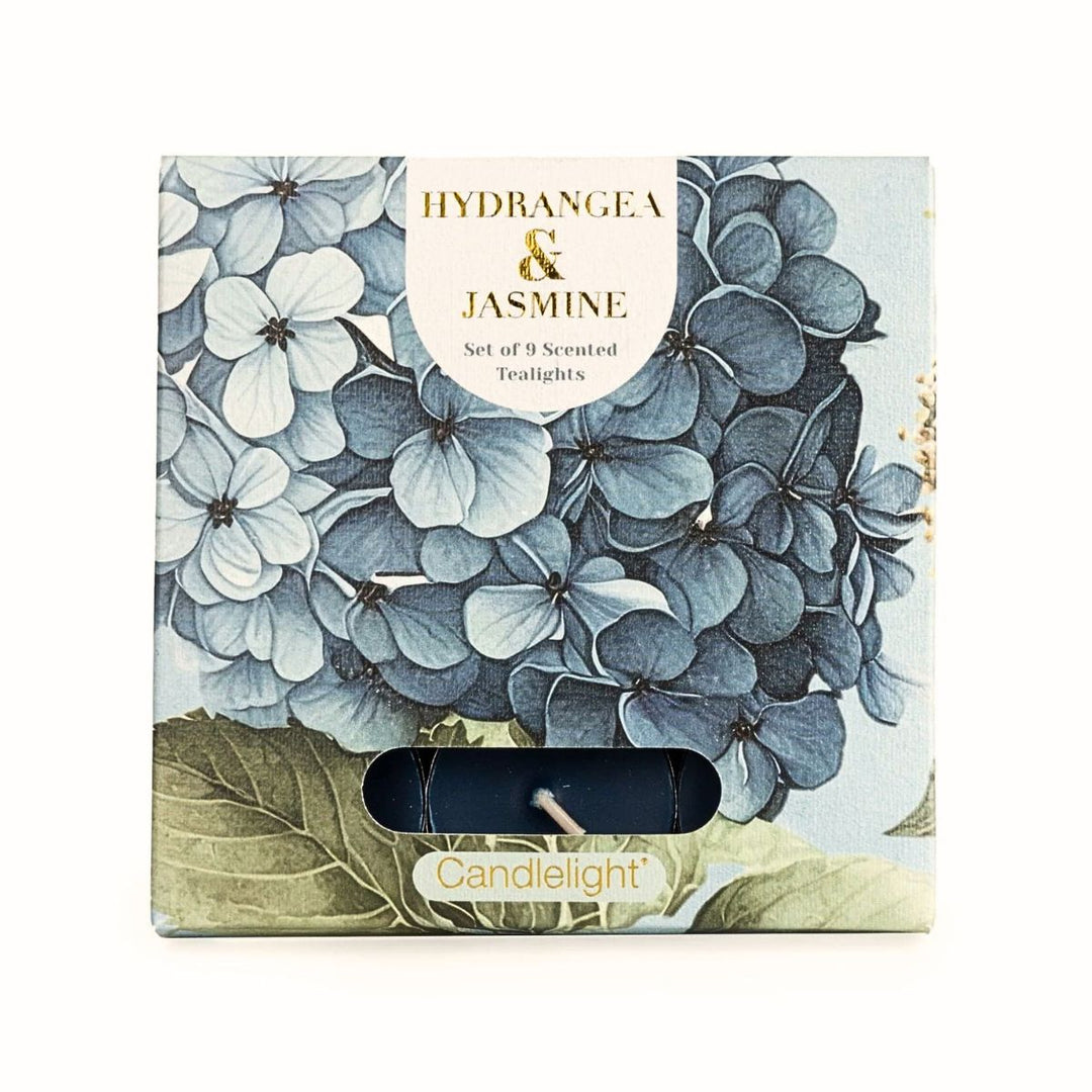Set Of 9 Tealights - Hydrangea & Jasmine - Sugarplum Boutique