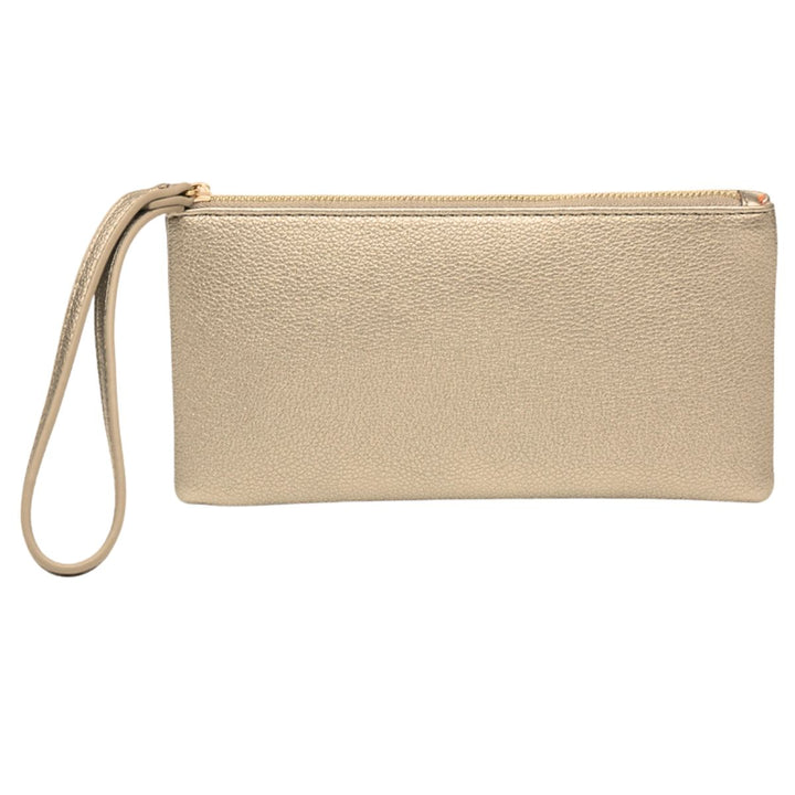 Sienna Metallic Grey Phone Purse Holder - Sugarplum Boutique