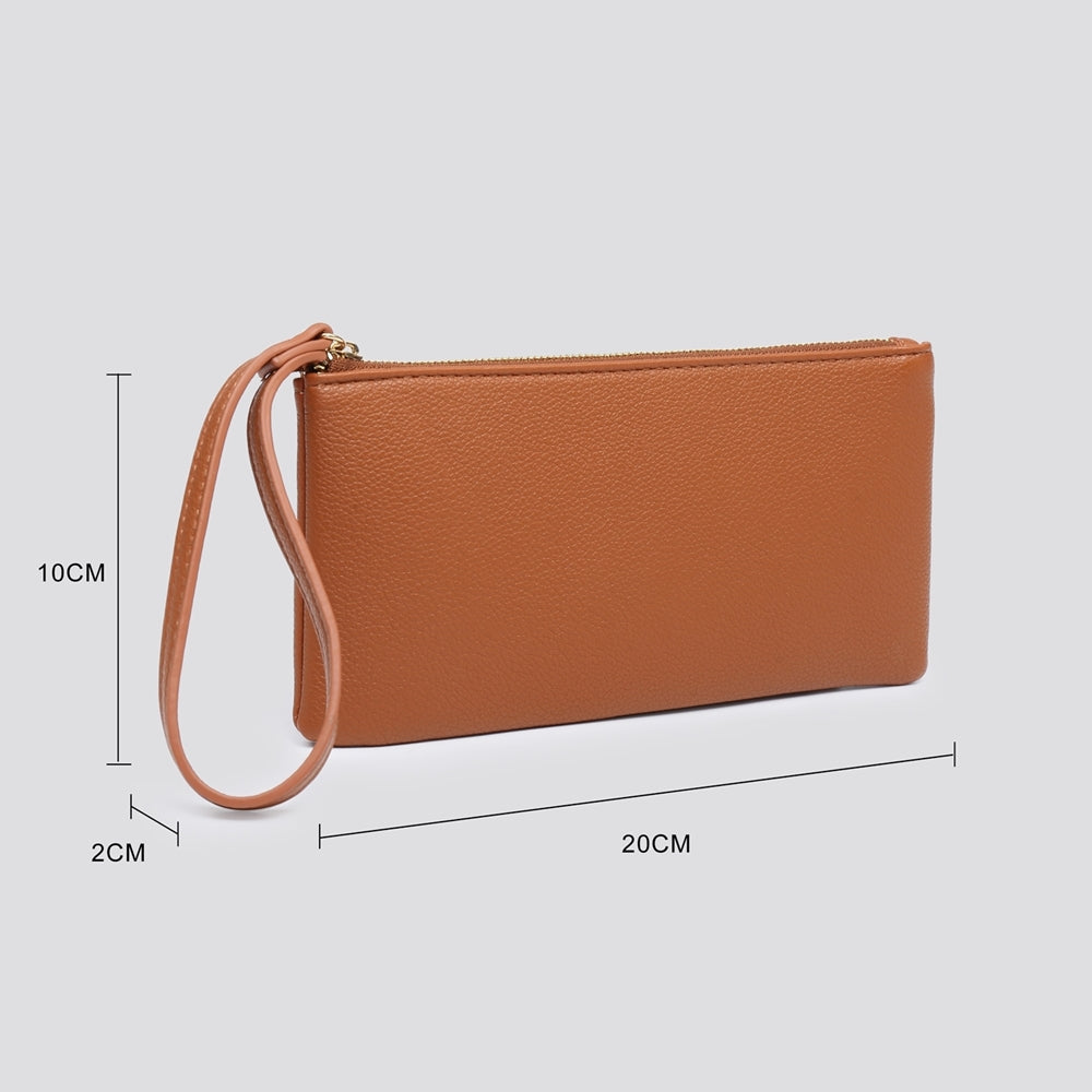 Sienna Mocha Brown Phone Purse Holder - Sugarplum Boutique