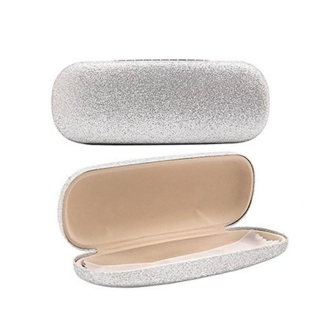 Silver Glitter Glasses Case - Sugarplum Boutique