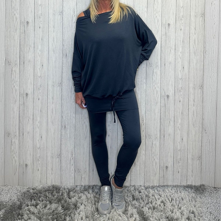 Sinatra Charcoal Grey 3 Piece Trouser Set - Sugarplum Boutique