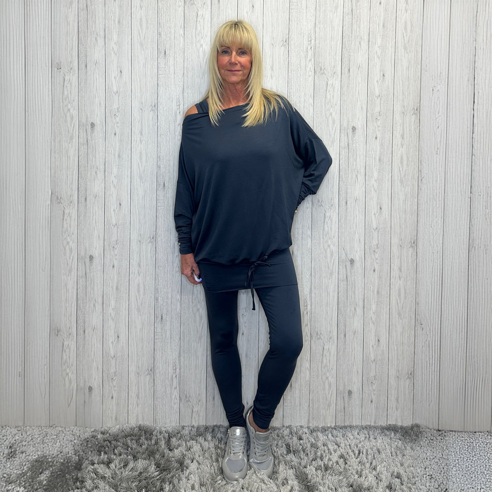 Sinatra Charcoal Grey 3 Piece Trouser Set - Sugarplum Boutique