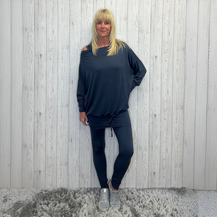 Sinatra Charcoal Grey 3 Piece Trouser Set - Sugarplum Boutique